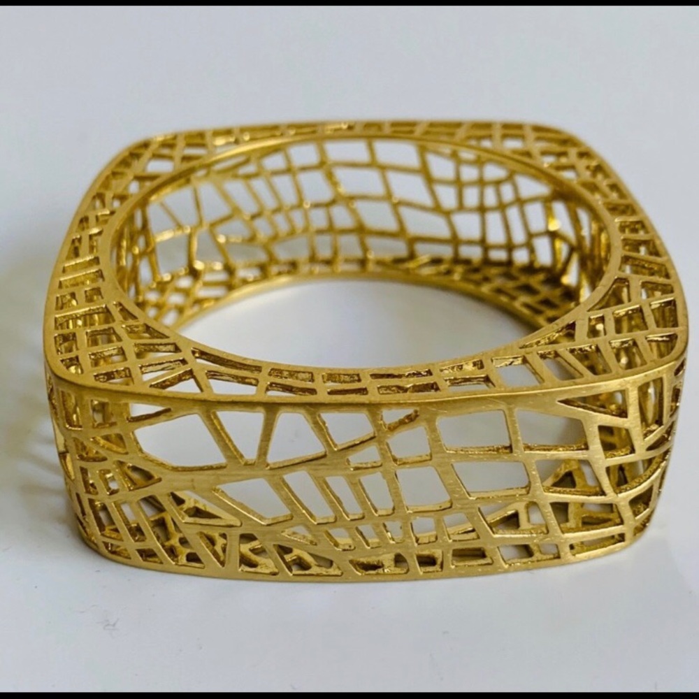 Asymmetrical Modern Bangle Bracelet